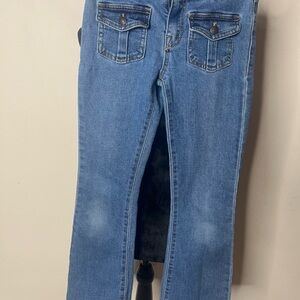 Levi's Girls Sz 10 Regular Rise Flare Blue Jeans